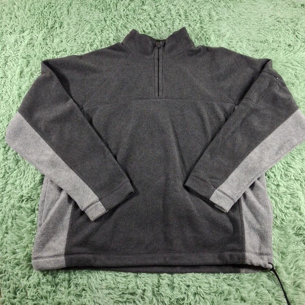 Ashford Sport Xxl Fleece Quarter Zip Pullover Gray Mens